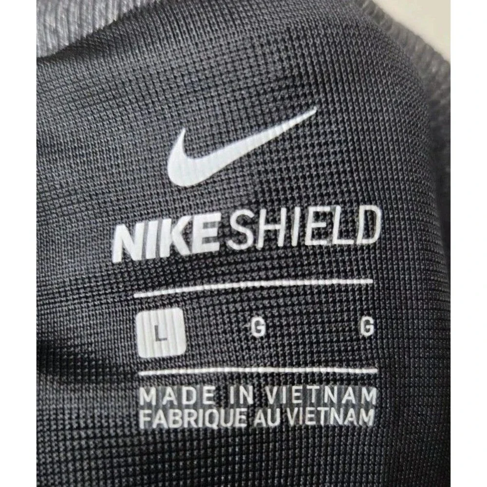 Nike Shield Golf Bomber Zip Jacket Women's Size Large Black Wind Water Resistant